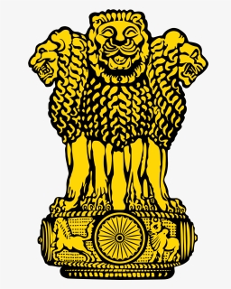 Golden National Emblem Of India, HD Png Download, Free Download