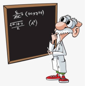 Transparent Funny Math Clipart - Mathematician Cartoon, HD Png Download, Free Download