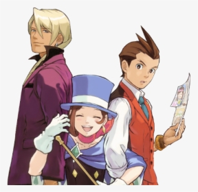 Hug - Ace Attorney Apollo Justice Official Art, HD Png Download, Free Download