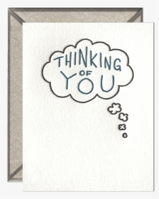 Thinking Of You Bubble Letterpress Greeting Card With - Greeting Card For Celebration, HD Png Download, Free Download