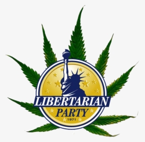 Transparent Real Weed Leaf Png - Libertarian Party Symbol Statue Of Liberty, Png Download, Free Download
