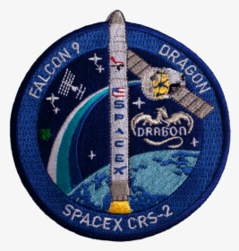 Spacex Mission Patch Crs 2"  Data Large Image="//cdn - Badge, HD Png Download, Free Download