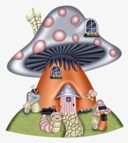 Gnome Clipart Mushroom House - Gnome House Clipart Png, Transparent Png, Free Download