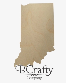 Wooden Indiana State Shape Cutout - State Of Indiana, HD Png Download, Free Download