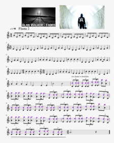 Faded Alan Walker Partitura Flauta, HD Png Download, Free Download