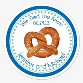 Tied The Knot Pretzel Personalized Sticker Wedding - Sticker, HD Png Download, Free Download