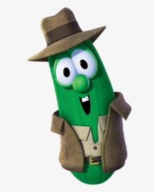 Larry The Cucumber Leather Vest - Veggie Tales, HD Png Download, Free Download