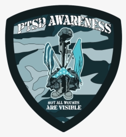 Ptsd Awareness Shield Car Magnet - Ptsd Awareness Ptsd Tattoo Designs, HD Png Download, Free Download