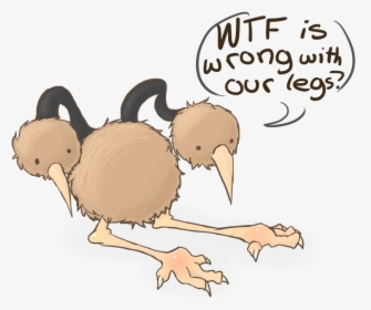 Well, It Looks Likes The Doduo Are Still Out At Night - Cartoon, HD Png Download, Free Download