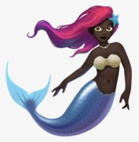Mermaid - - Apple Mermaid Emoji, HD Png Download, Free Download