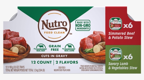 1 10191553 Nutro Wet Dog - Nutro Loaf Chicken & Beef 12 Tray, HD Png Download, Free Download