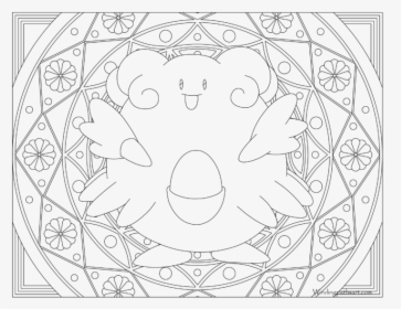 Pokemon Blissey Coloring Page, HD Png Download, Free Download
