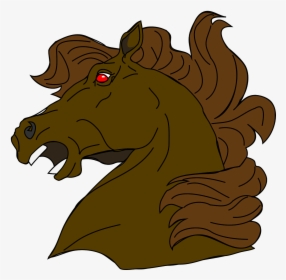 Horse Looking Evil Free Photo - Evil Horse Head, HD Png Download, Free Download