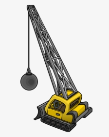 Crane Clipart Construction Equipment - Club Penguin Crane, HD Png Download, Free Download
