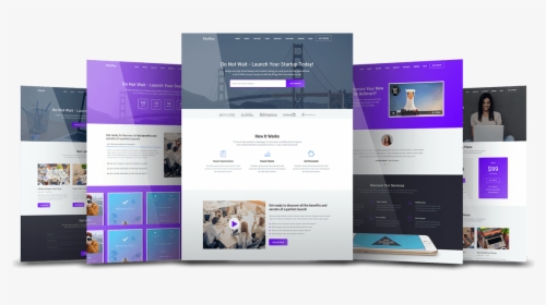 Preview - Modern Html Landing Pages, HD Png Download, Free Download