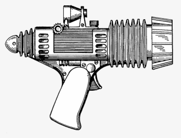 Transparent Laser Gun Png - Laser Gun Black And White, Png Download, Free Download