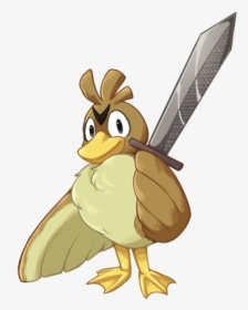 Based On A Joke I Made On Twittergalarian Farfetch’d - Cartoon, HD Png Download, Free Download