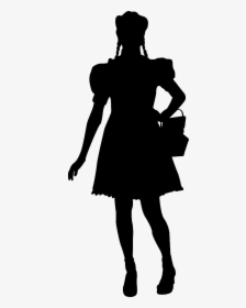 Silhouette Female Clip Art - Dorothy Wizard Of Oz Silhouette, HD Png Download, Free Download