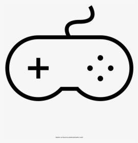 Video Game Controller Coloring Page - Control De Videojuegos Png, Transparent Png, Free Download