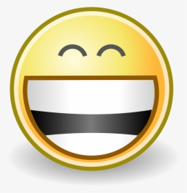 Facial Expression Clipart Smiley Emoticon Grin Face - Grin Face, HD Png Download, Free Download