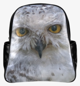 Snowy Owl, Schnee Eule, Owl 002 Multi Pockets Backpack - Snowy Owl, HD Png Download, Free Download