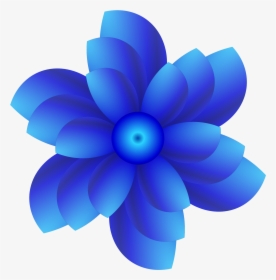 Fleur Bleu Abstraite - Unsur Rupa Berupa Titik Mengarah, HD Png Download, Free Download