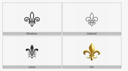 Fleur De Lis On Various Operating Systems - Emblem, HD Png Download, Free Download