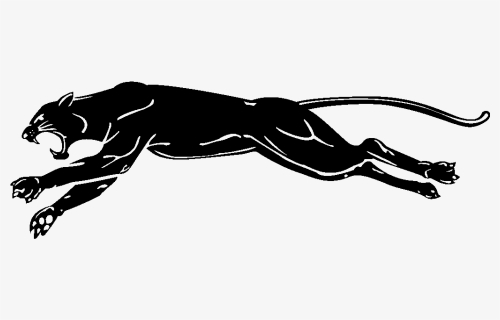 Transparent Running Clipart Png - Running Tiger Clipart Black And White, Png Download, Free Download