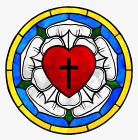 Luther Rose Png , Png Download - Stained Glass Lutheran Rose, Transparent Png, Free Download