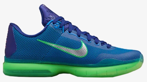 Kobe 10 Low Blue And Green, HD Png Download - kindpng
