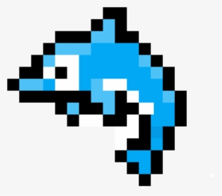 Delfin Clipart , Png Download - Easy Dolphin Pixel Art, Transparent Png, Free Download