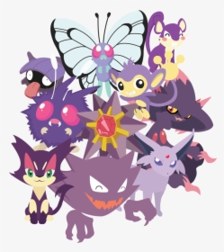 Purple And Pink Pokemon, HD Png Download, Free Download