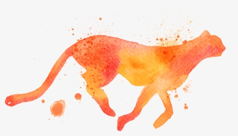 Animal Paint Silhouette Png, Transparent Png, Free Download