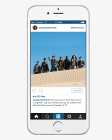 Mazerunnerv2 - Instagram Feed Ad Example, HD Png Download, Free Download