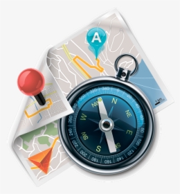Карта, Компас, Навигация, Map, Compass, Karte, Kompass, - Transparent Background Compass Png Hd, Png Download, Free Download