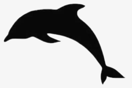 #delfin #czarny - Dolphin Jumping Silhouette, HD Png Download, Free Download