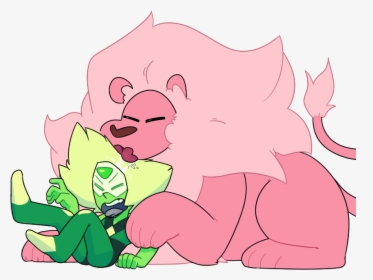 Lion Pink Red Nose Fictional Character Mammal Vertebrate - Steven Universe Lion And Peridot, HD Png Download, Free Download