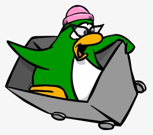 Aunt Arctic Cart Surfing - Club Penguin Mini Games Png, Transparent Png, Free Download