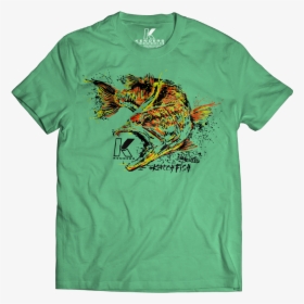 Largemouth Bass Species T-shirt Heather Green, HD Png Download, Free Download