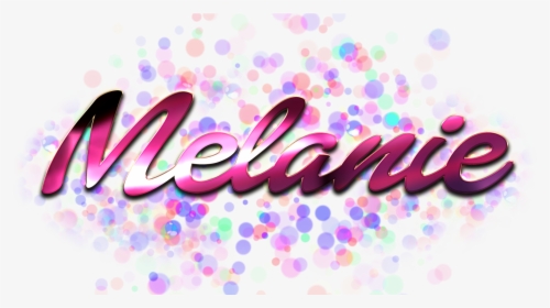 Melanie Name Logo Bokeh Png - Graphic Design, Transparent Png, Free Download