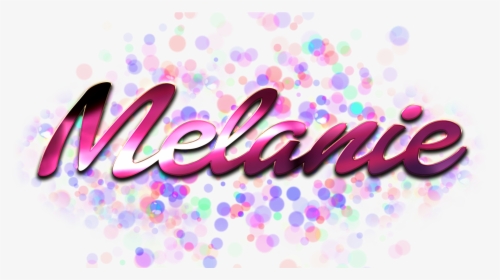 Melanie Name Logo Bokeh Png - Graphic Design, Transparent Png - kindpng