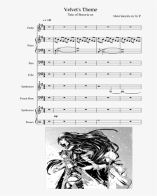 Tales Of Berseria Velvet Theme Piano Sheet Music, HD Png Download, Free Download
