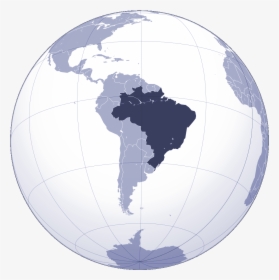 Where Is Brazil Located Large Map - World Map, HD Png Download, Free Download