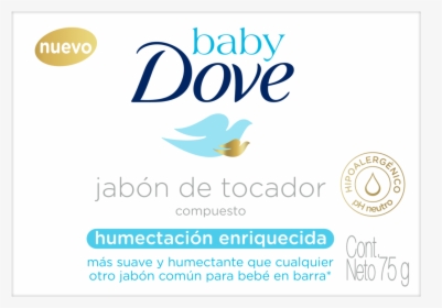 Baby Dove Jabón En Barra Hidratación Enriquecida 75g - Dove, HD Png Download, Free Download