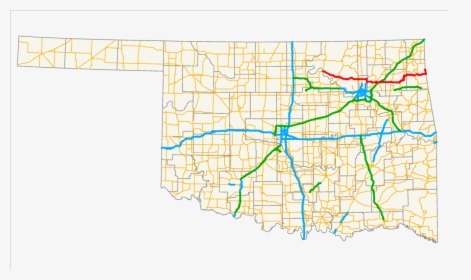 Highway 244 Oklahoma Map, HD Png Download, Free Download