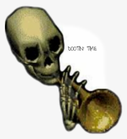 #doot #skeleton #challenge #halloweentext - Skeleton Doot Doot Meme, HD Png Download, Free Download