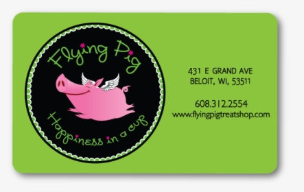 Flying Pig Gift Card - Label, HD Png Download, Free Download