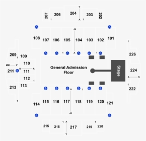 Tacoma Dome Seating Chart Section 115 Row R, HD Png Download ...