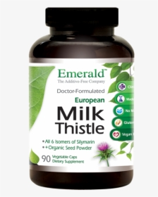 Milk Thistle Bottle - Emerald L Glutathione Price, HD Png Download, Free Download
