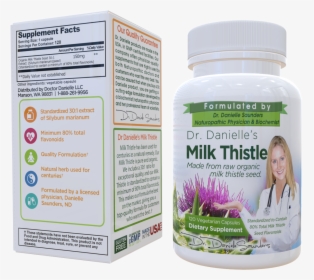 Danielle Organic Milk Thistle - Silybum, HD Png Download, Free Download